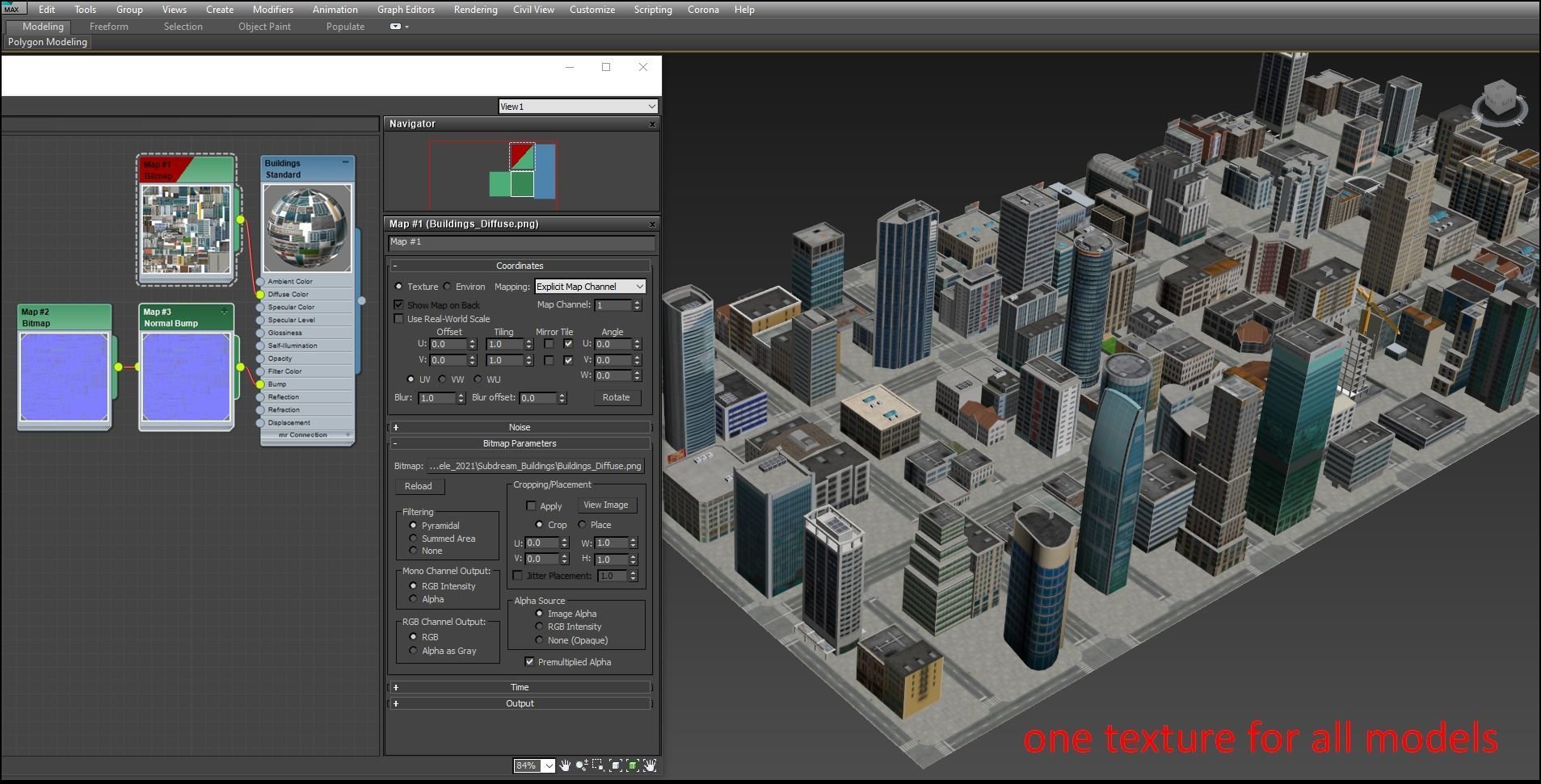 81 Low Poly Buildings Low-poly 3D model_30