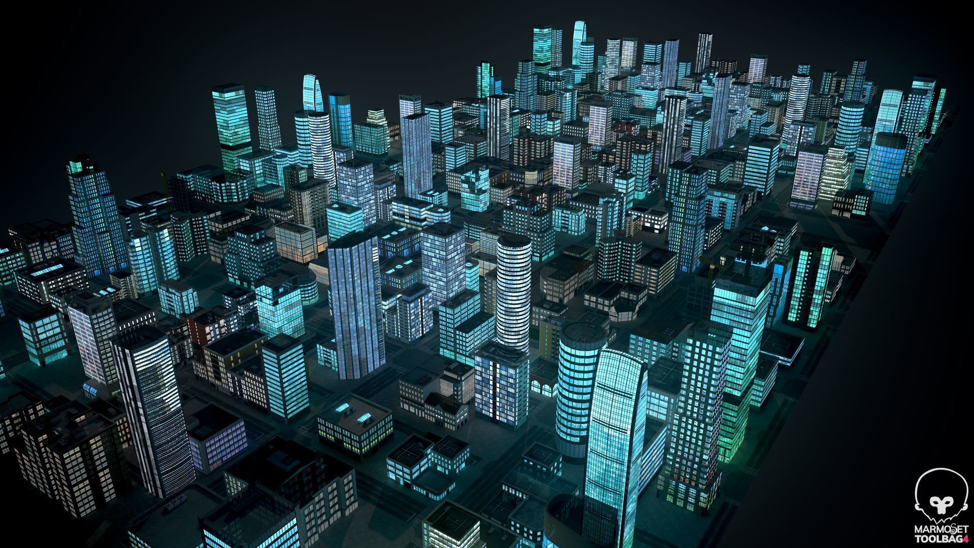 81 Low Poly Buildings Low-poly 3D model_16