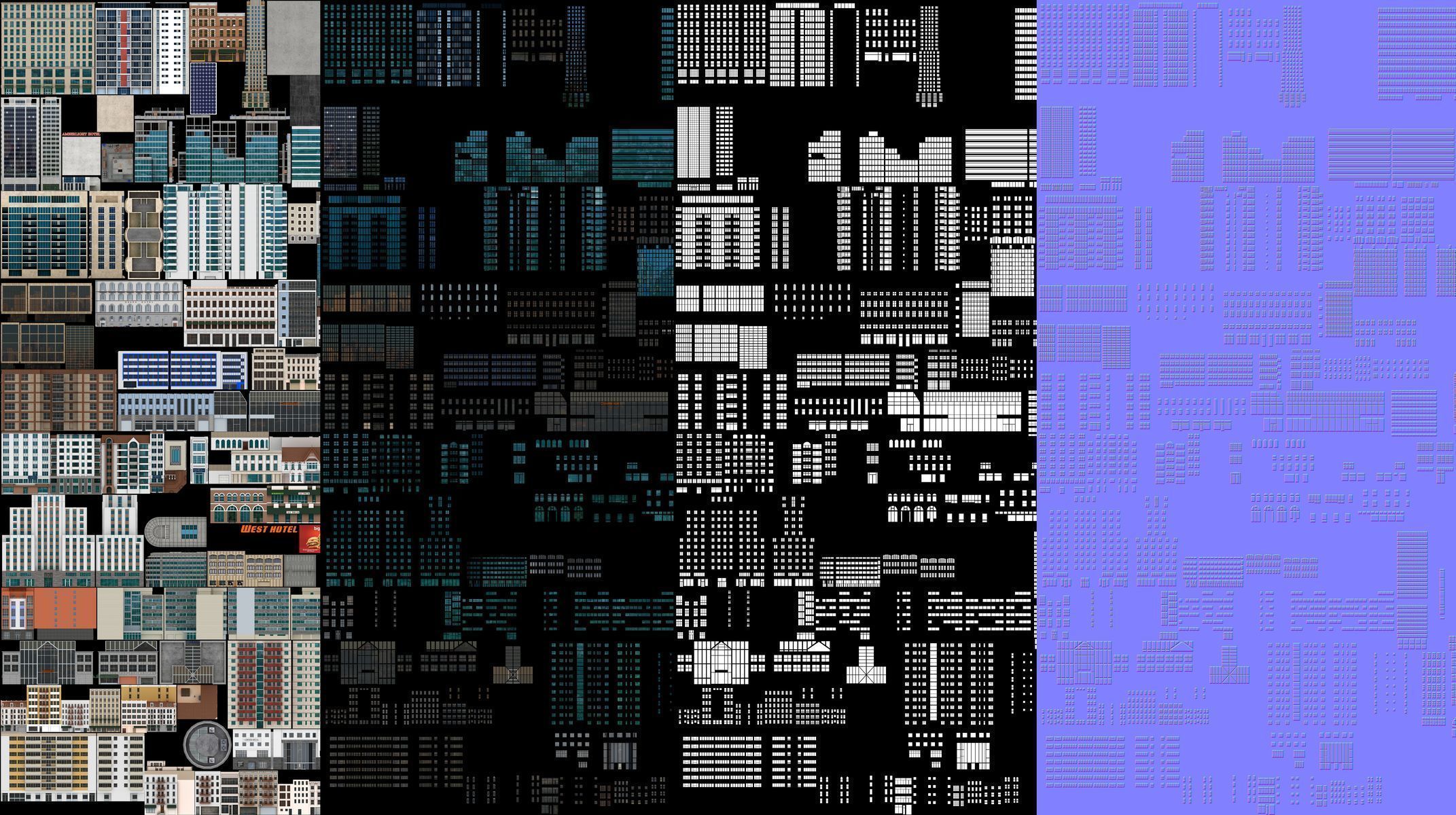 81 Low Poly Buildings Low-poly 3D model_31