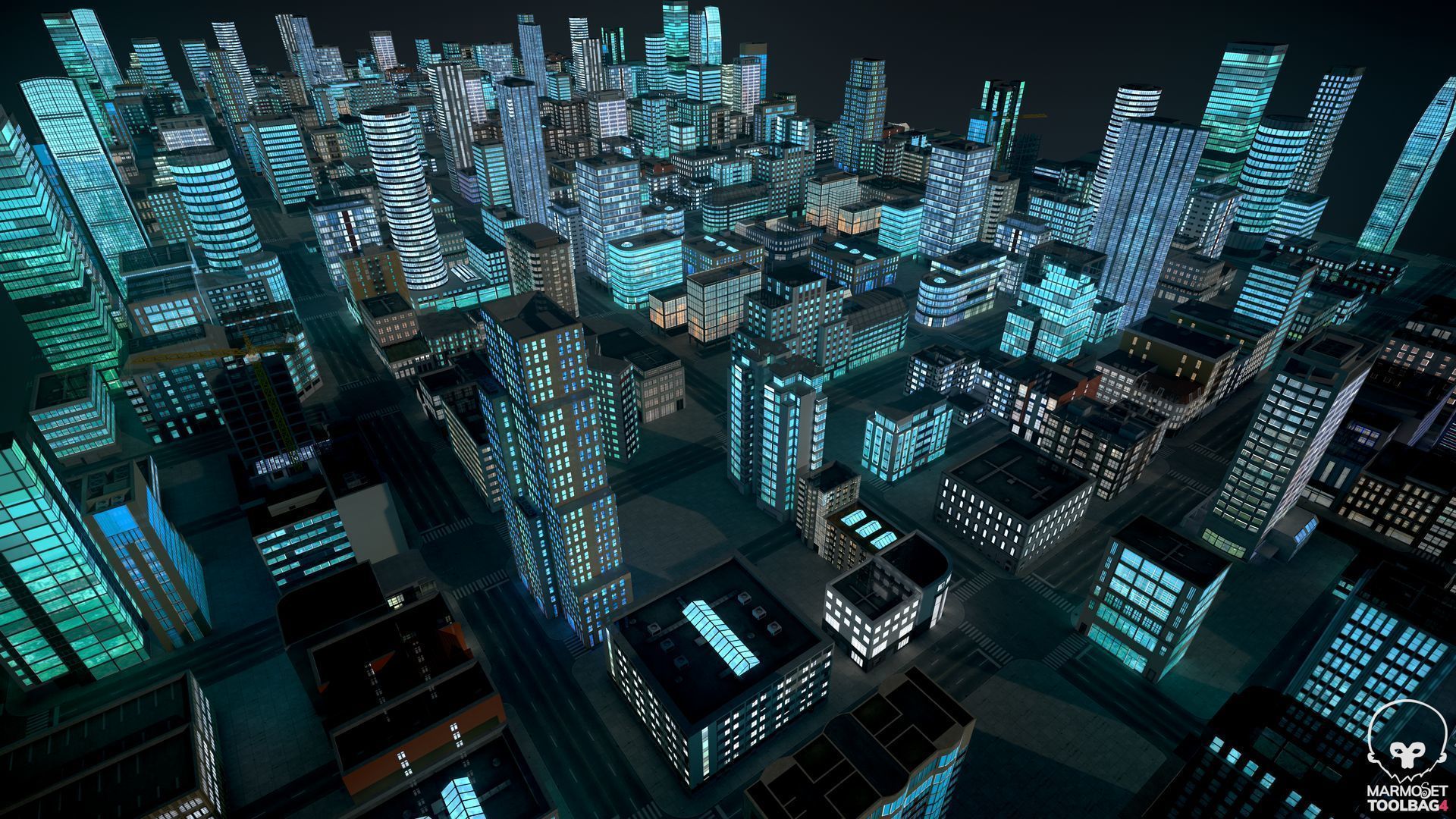 81 Low Poly Buildings Low-poly 3D model_18