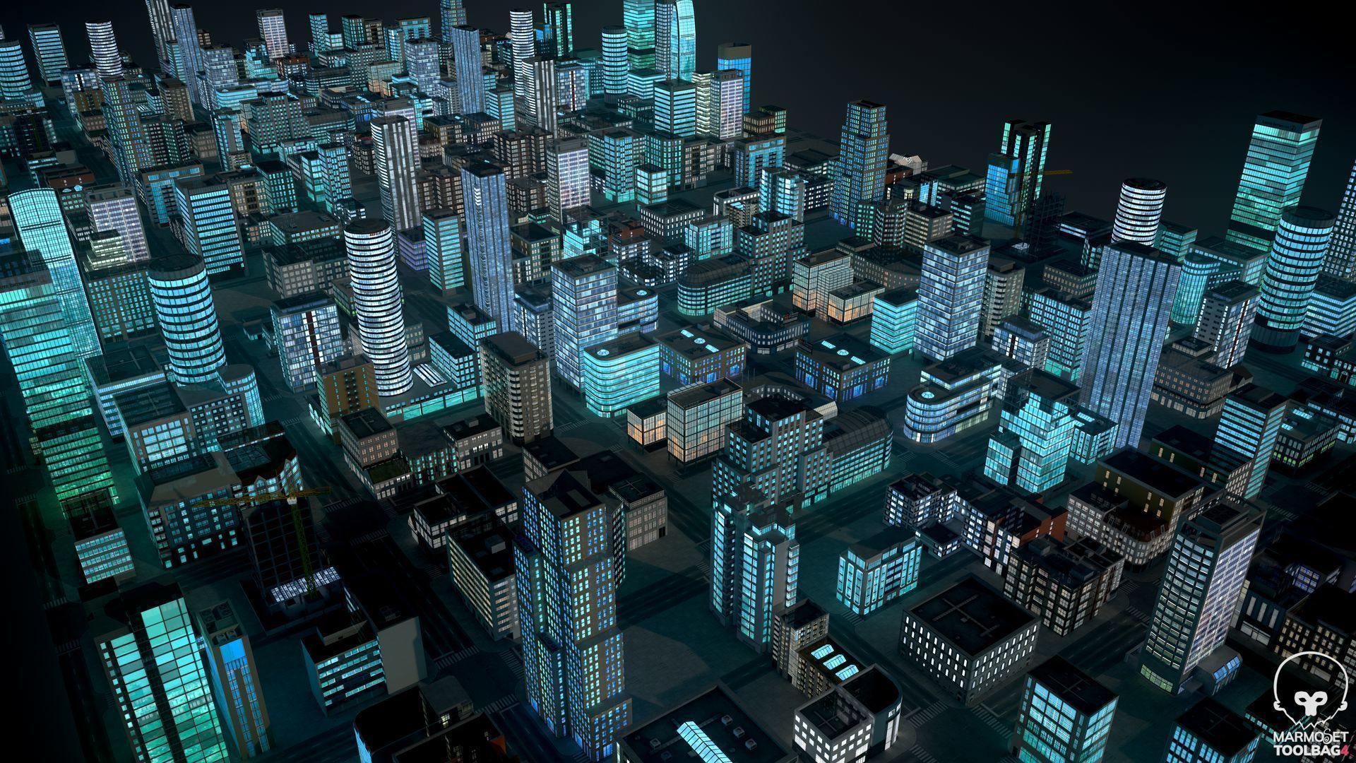 81 Low Poly Buildings Low-poly 3D model_20