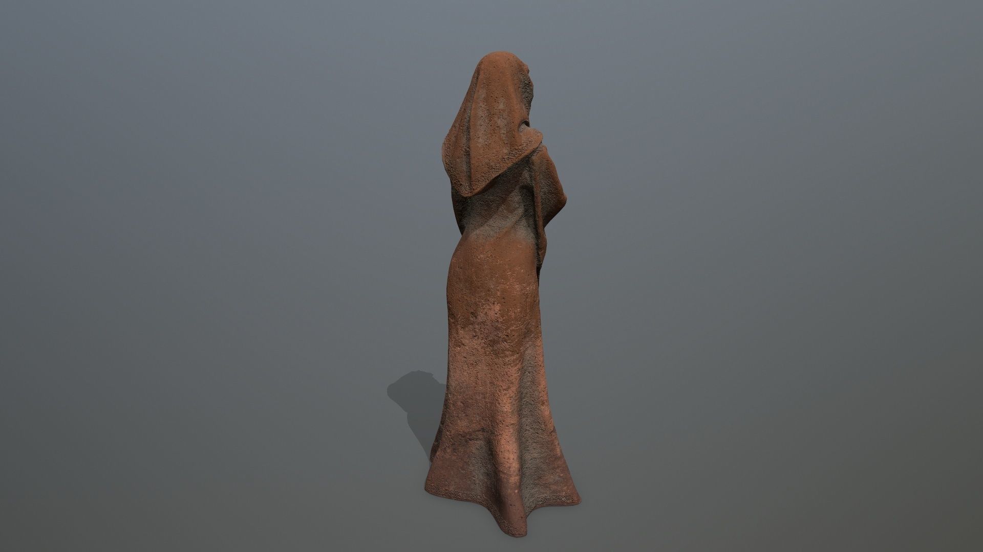 statue  2 Low-poly 3D model_4