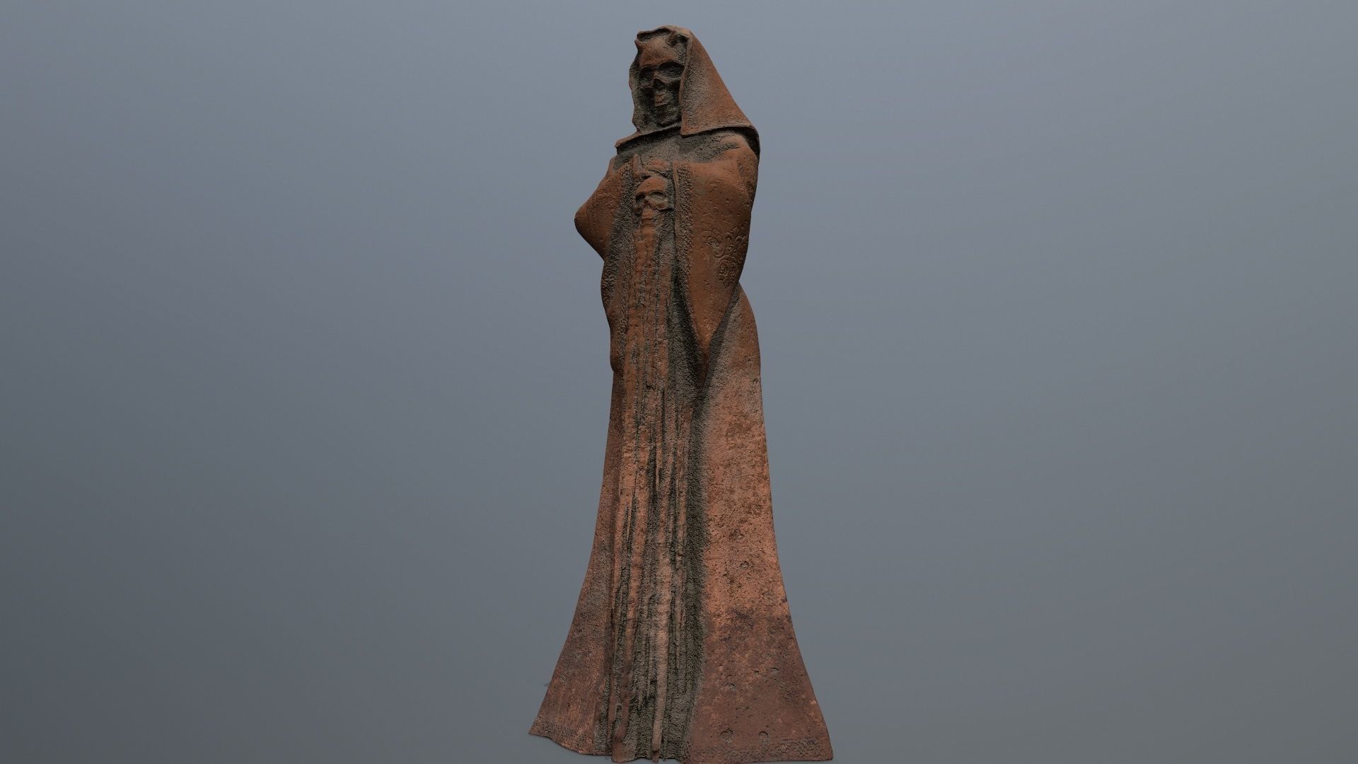 statue  2 Low-poly 3D model_8