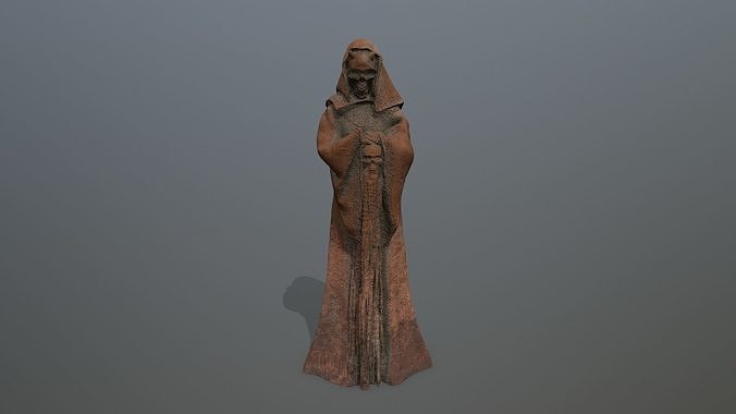statue  2 Low-poly 3D model