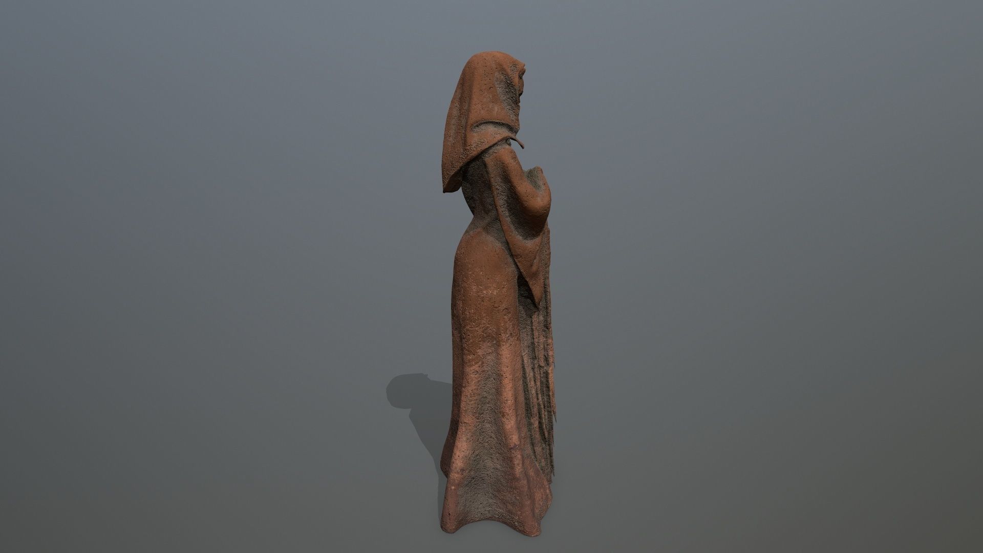 statue  2 Low-poly 3D model_3