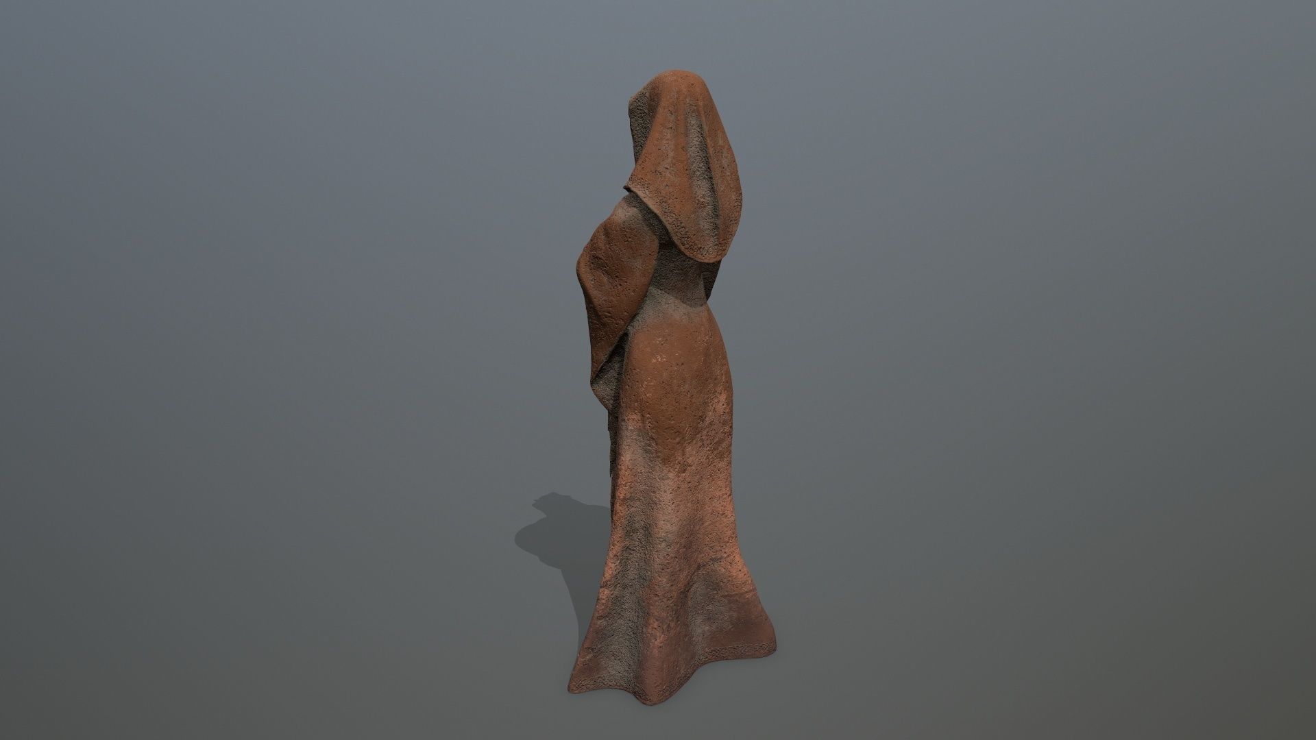 statue  2 Low-poly 3D model_5