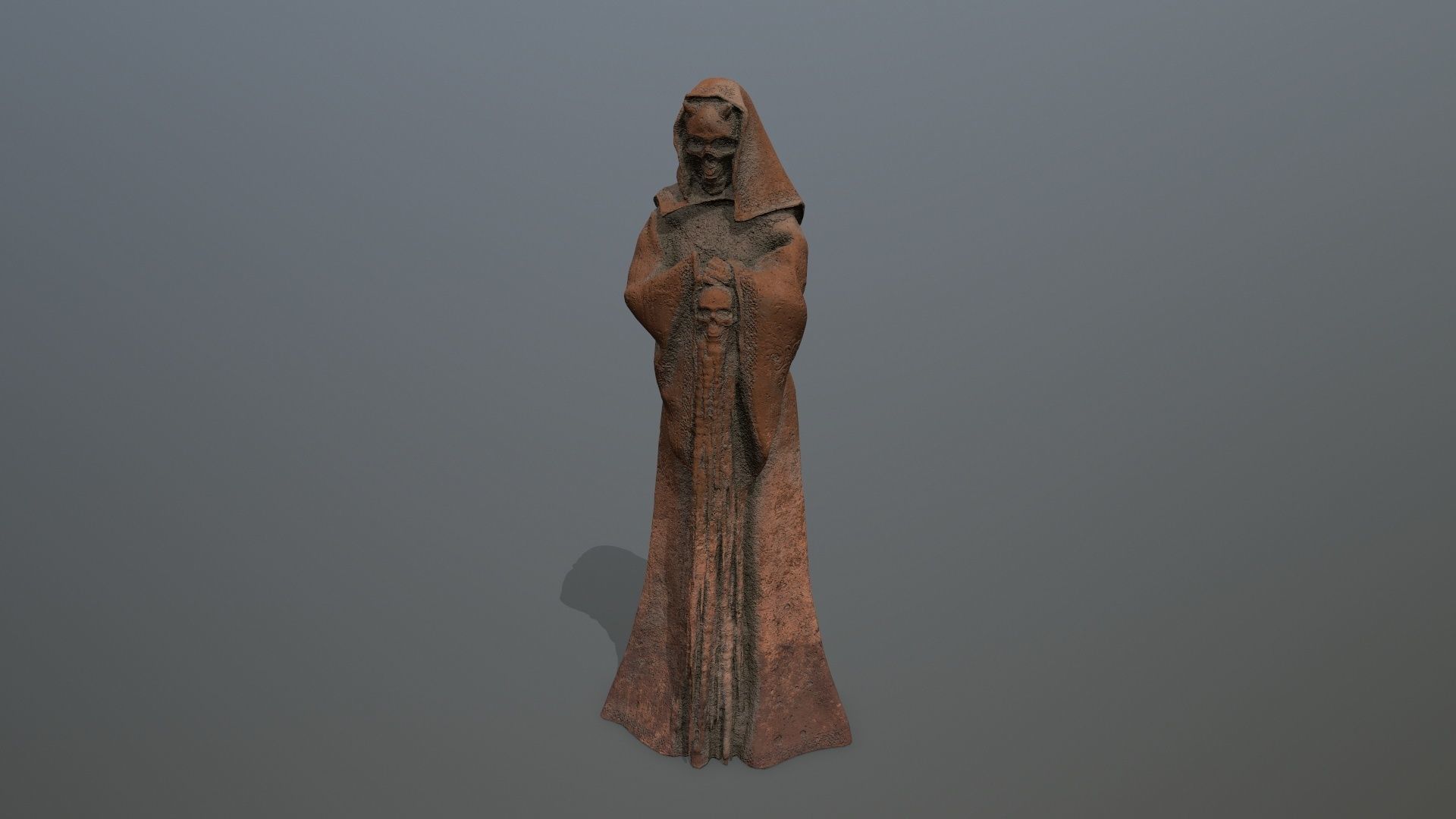 statue  2 Low-poly 3D model_7