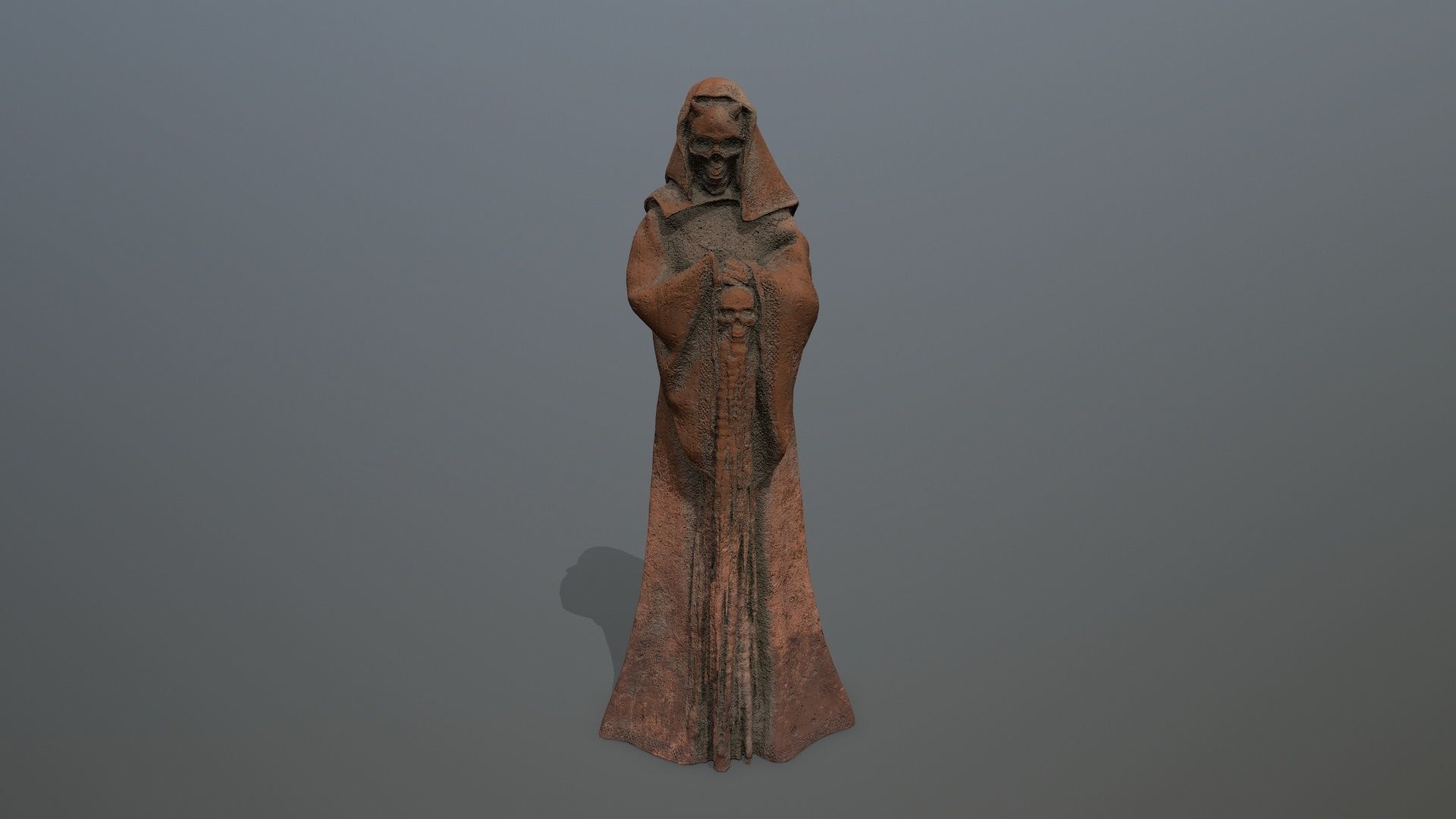 statue  2 Low-poly 3D model_1