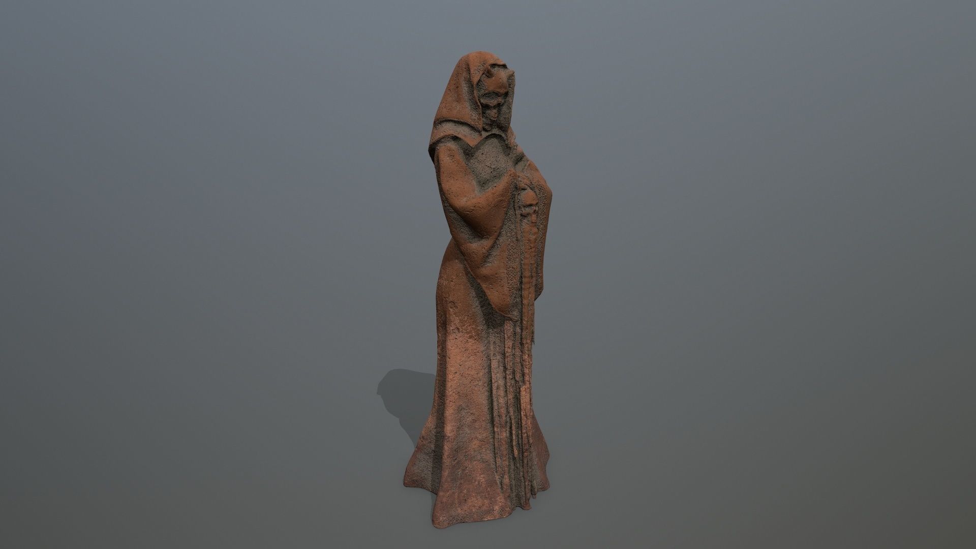 statue  2 Low-poly 3D model_2