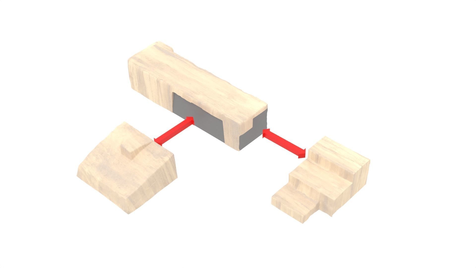 Set 1 Cantina main Entrance Outside 1-18 scale Kenner Hasbro 3D print model_12