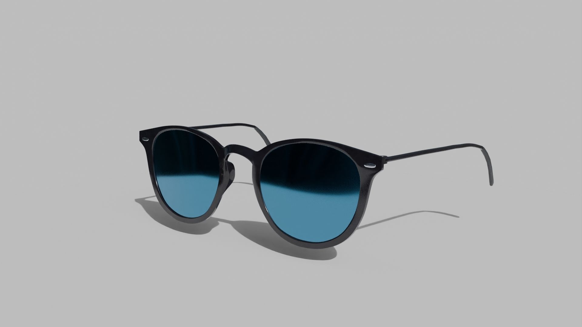 Sunglasses Wayfarer Style 3D model_2