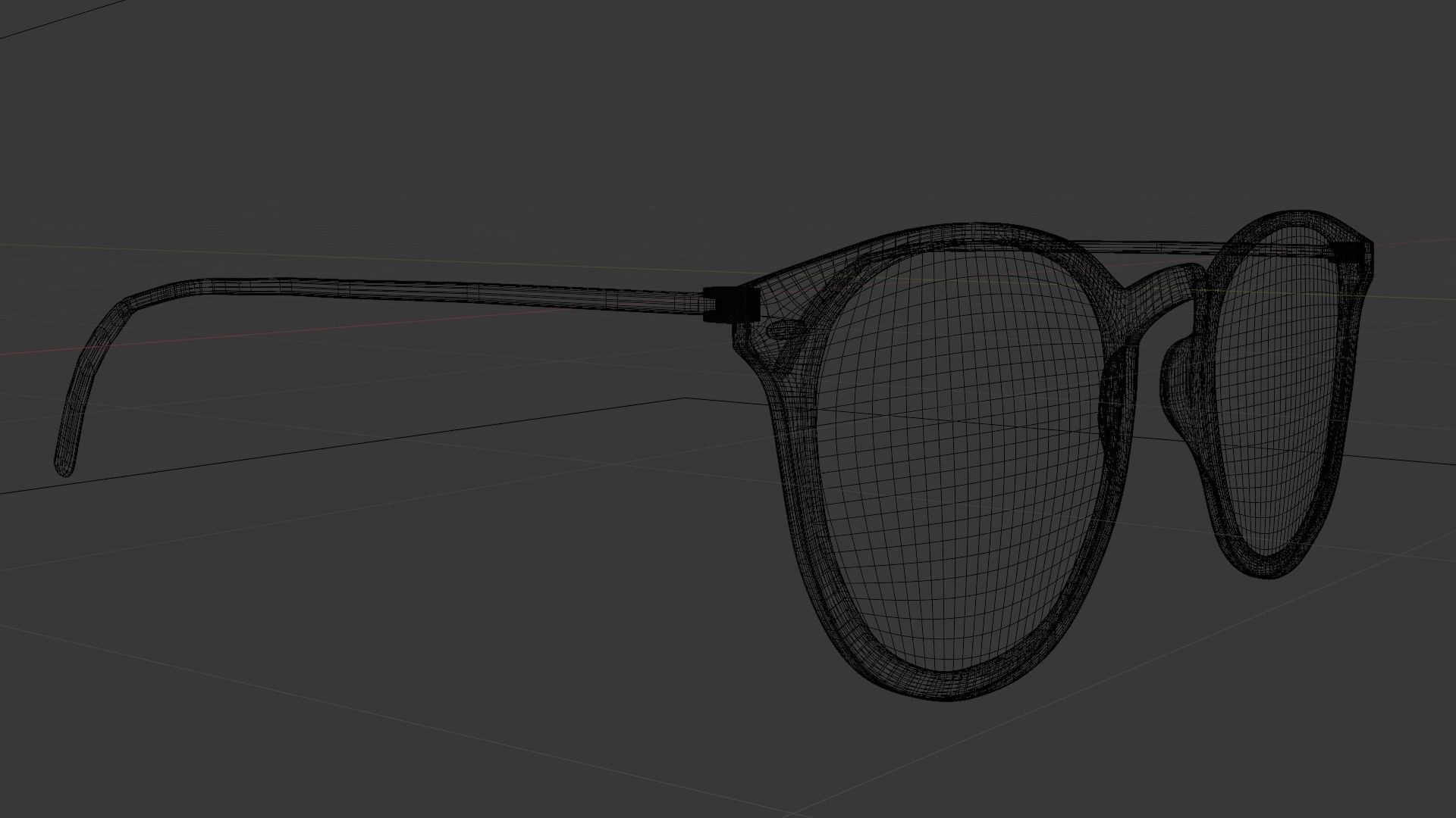 Sunglasses Wayfarer Style 3D model_6