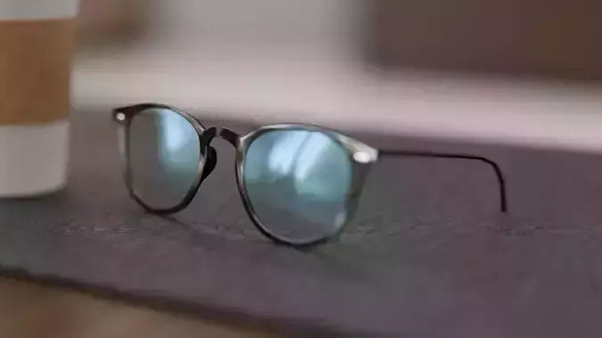 Sunglasses Wayfarer Style 3D model