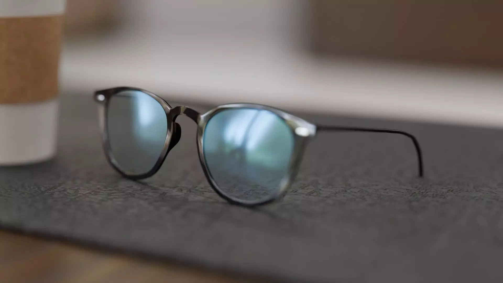 Sunglasses Wayfarer Style 3D model_0