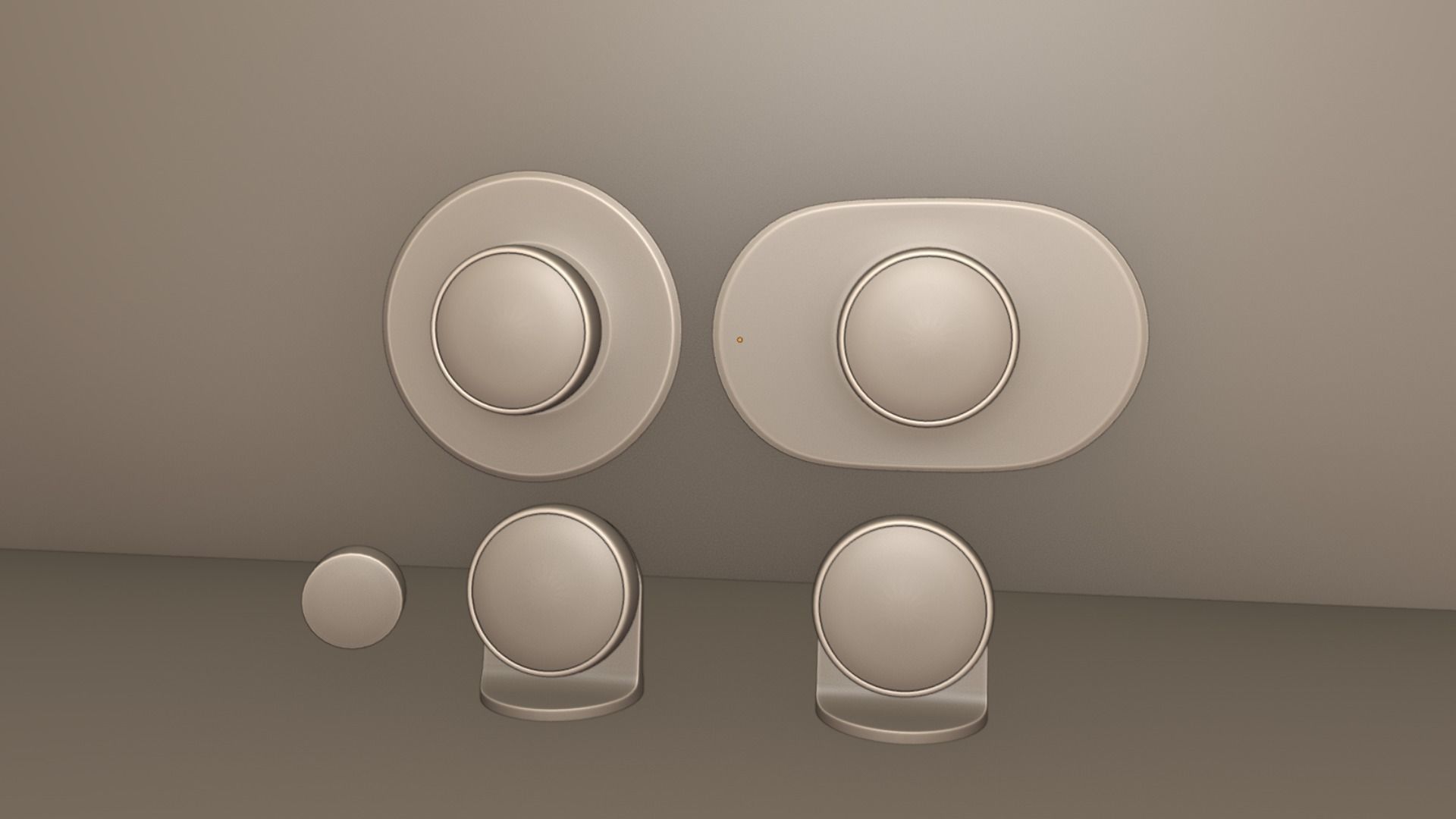 Google Nest Thermostat and Learning Thermostat all Colors 2023 3D model_10