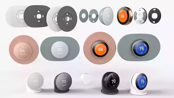 Google Nest Thermostat and  Learning Thermostat all Colors 2023 