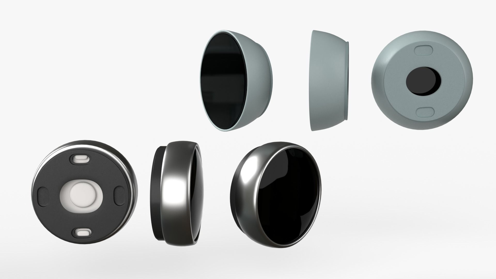 Google Nest Thermostat and Learning Thermostat all Colors 2023 3D model_9