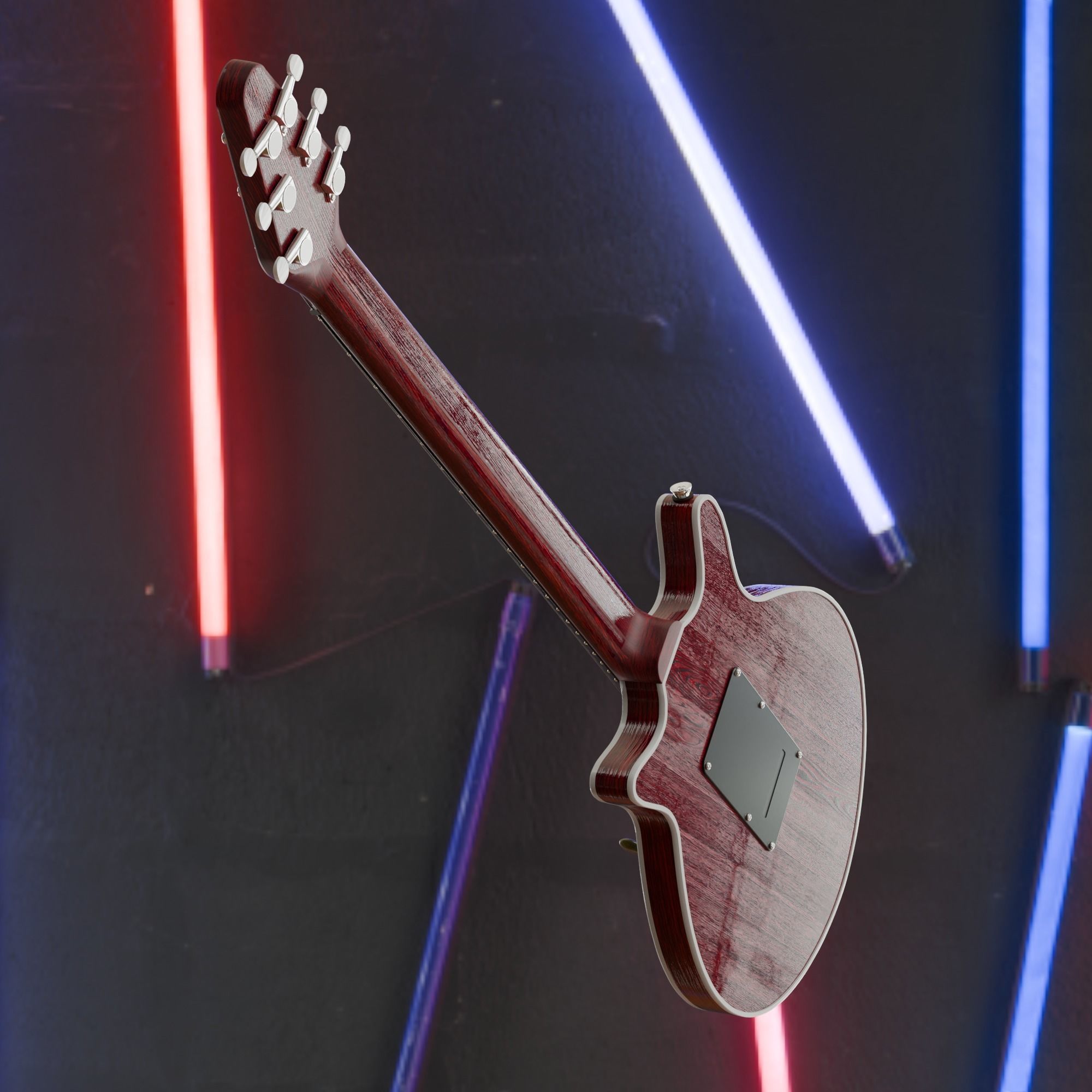 RED SPECIAL GUITAR 3D model_8