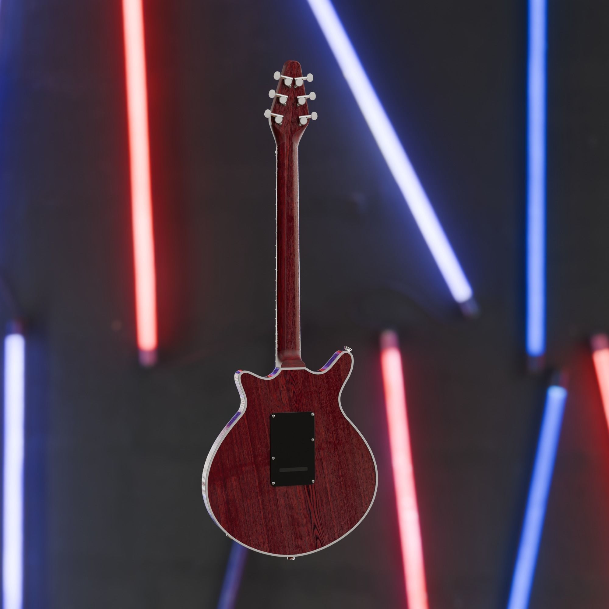 RED SPECIAL GUITAR 3D model_2