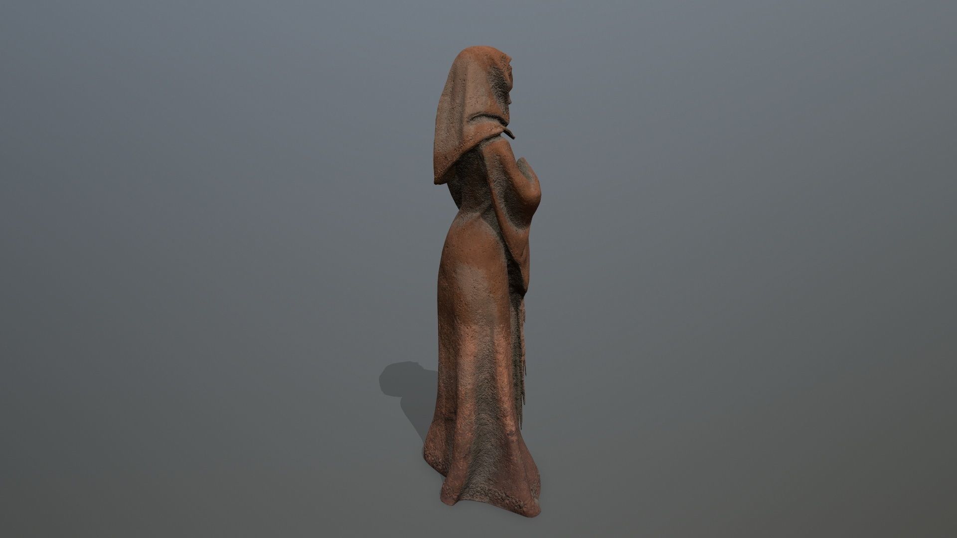 statue  3 Low-poly 3D model_3