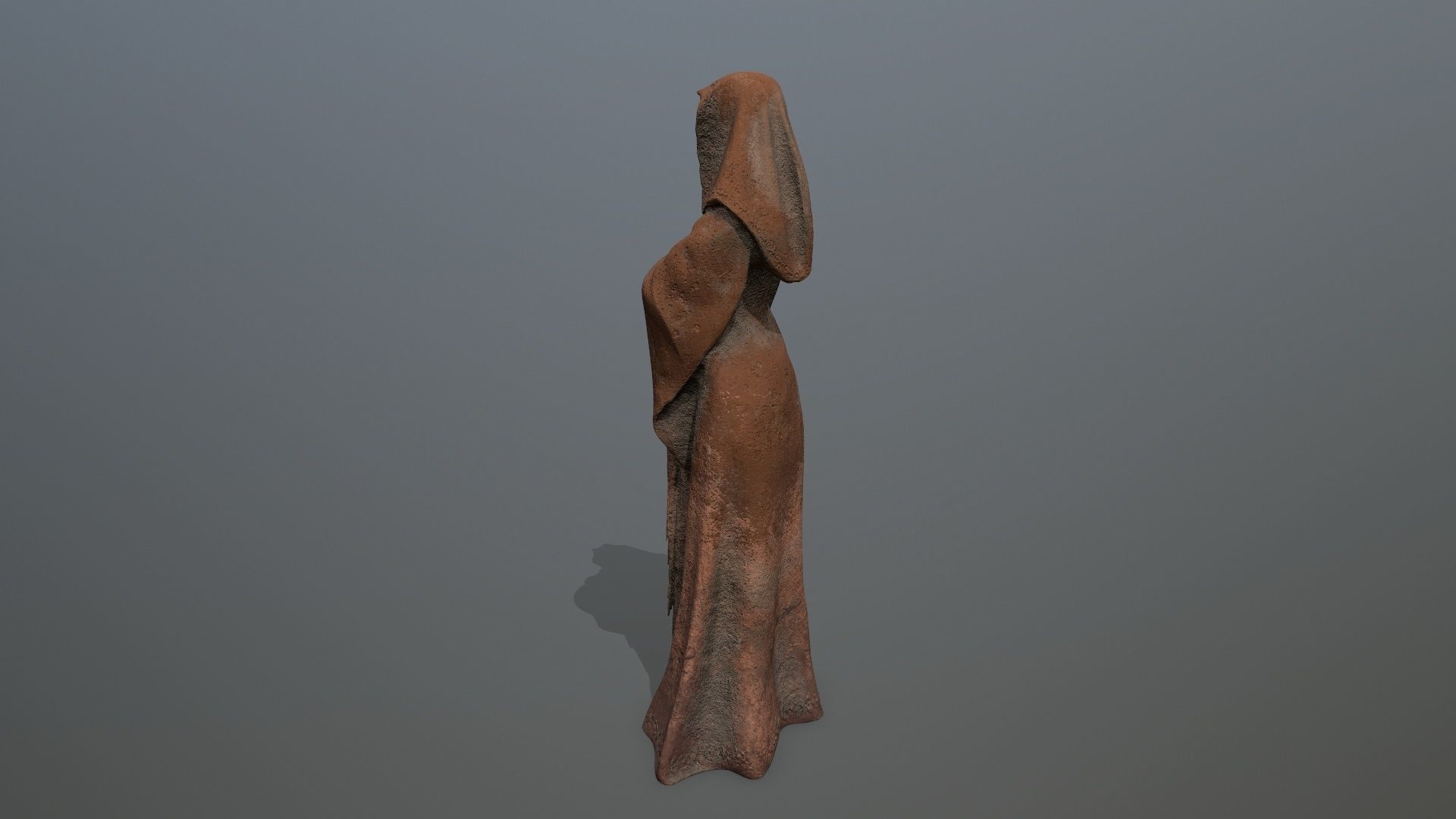 statue  3 Low-poly 3D model_5