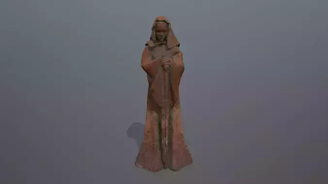 statue  3 Low-poly 3D model