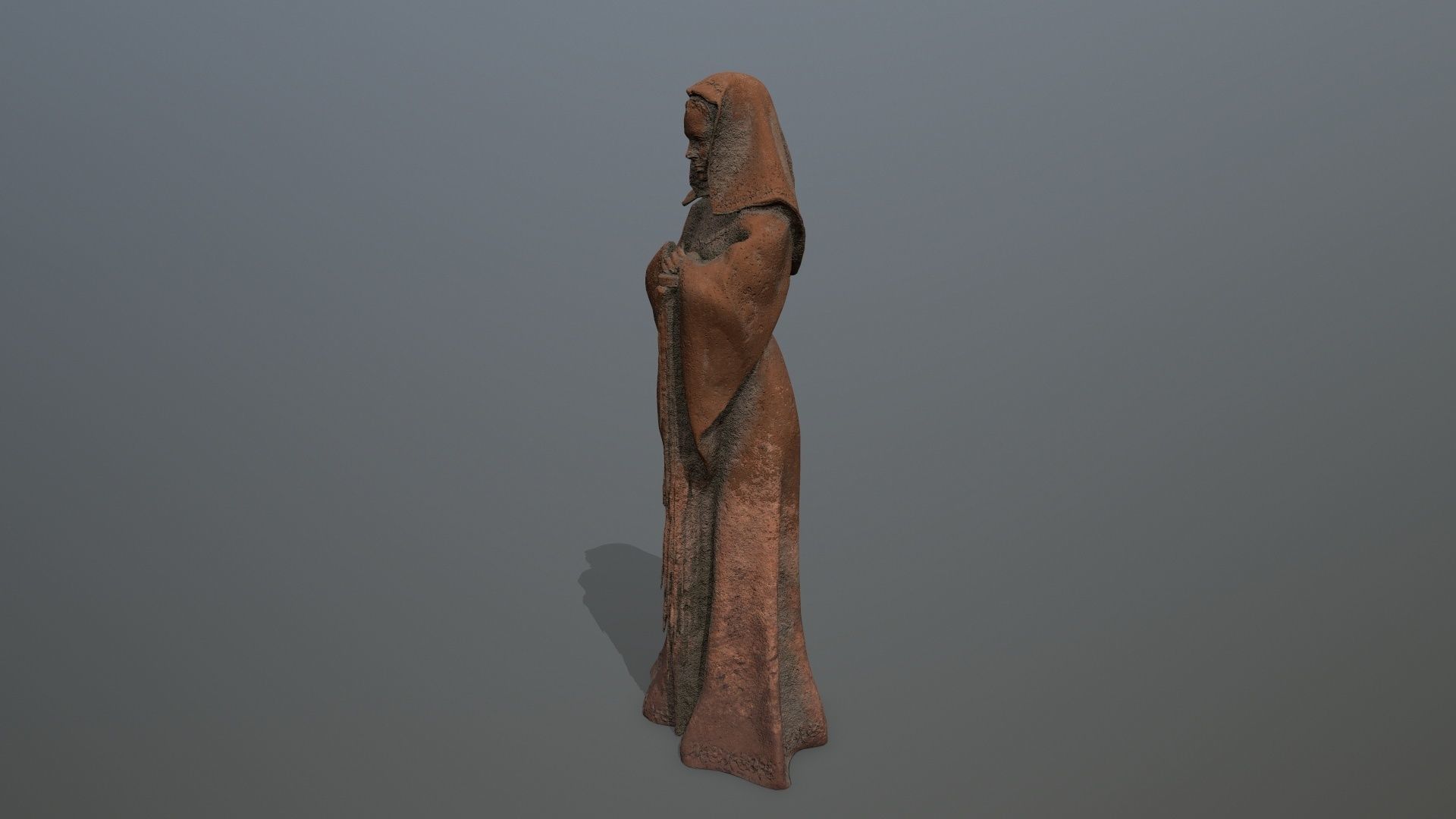 statue  3 Low-poly 3D model_6