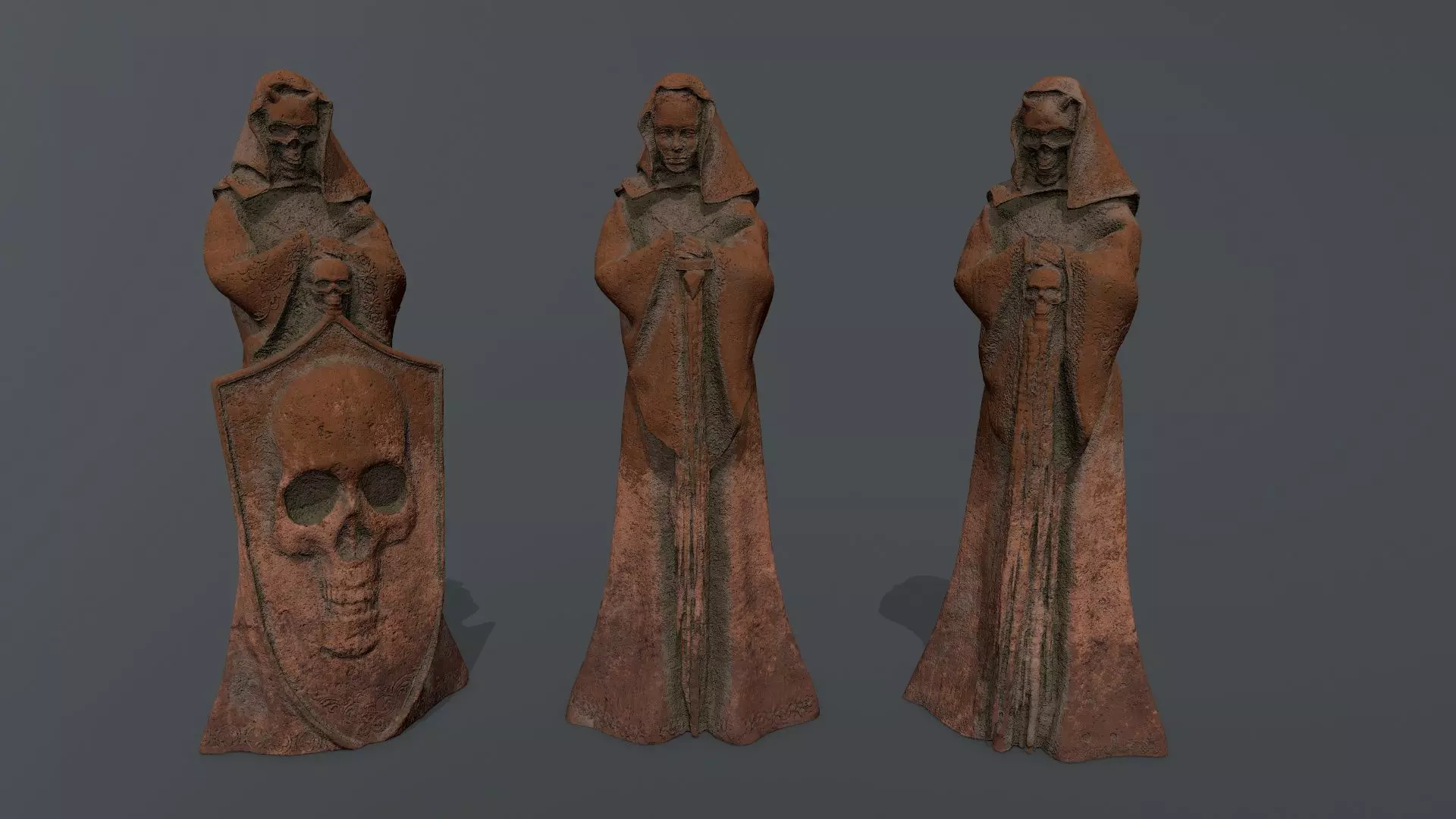 statue set 1 3D Model Collection_0