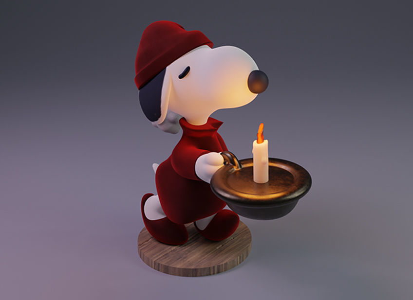 Snoopy 3D print model_3