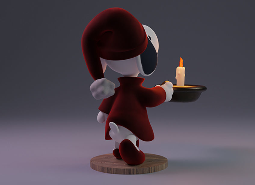 Snoopy 3D print model_2