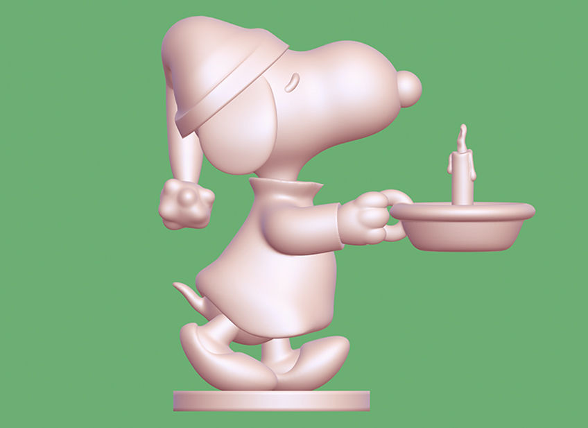 Snoopy 3D print model_6
