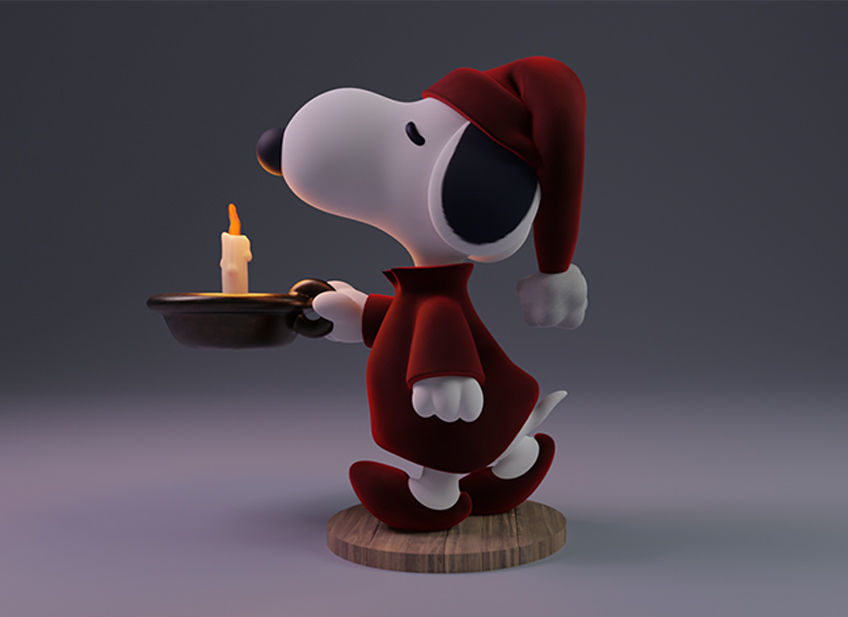 Snoopy 3D print model_1