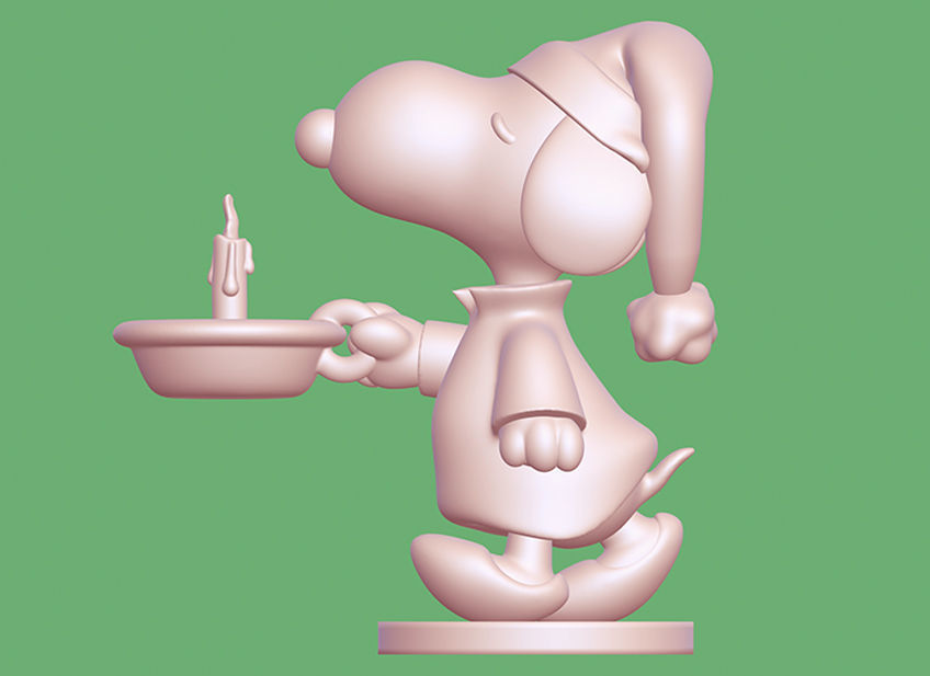 Snoopy 3D print model_7