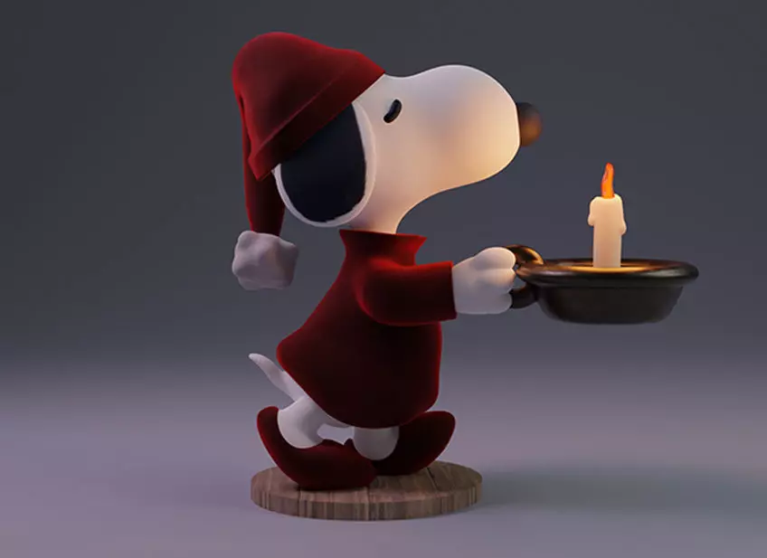 Snoopy 3D print model_0