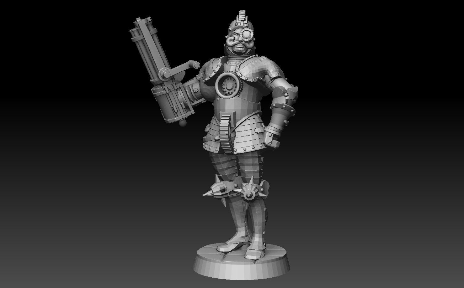 Steampunk Gunners ROYALTY FREE VERSION 3D print model_10