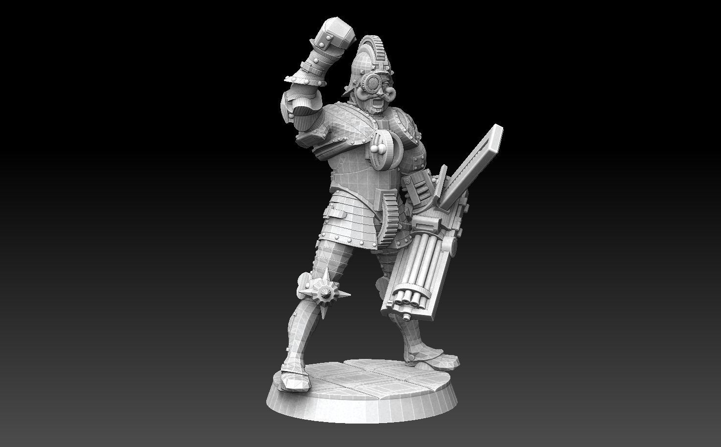 Steampunk Gunners ROYALTY FREE VERSION 3D print model_7