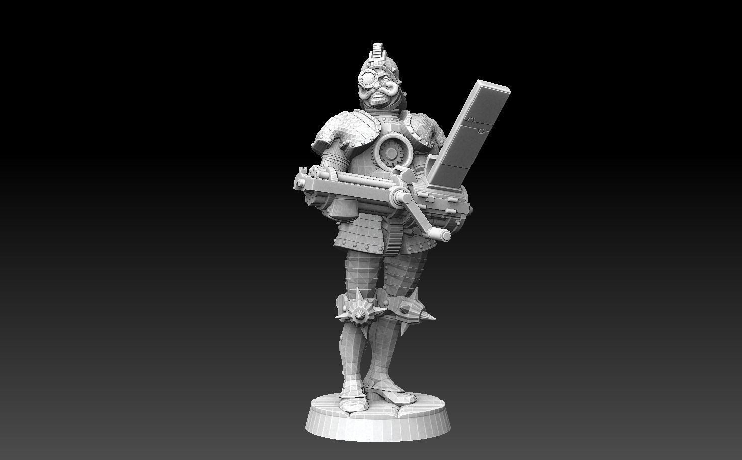 Steampunk Gunners ROYALTY FREE VERSION 3D print model_4