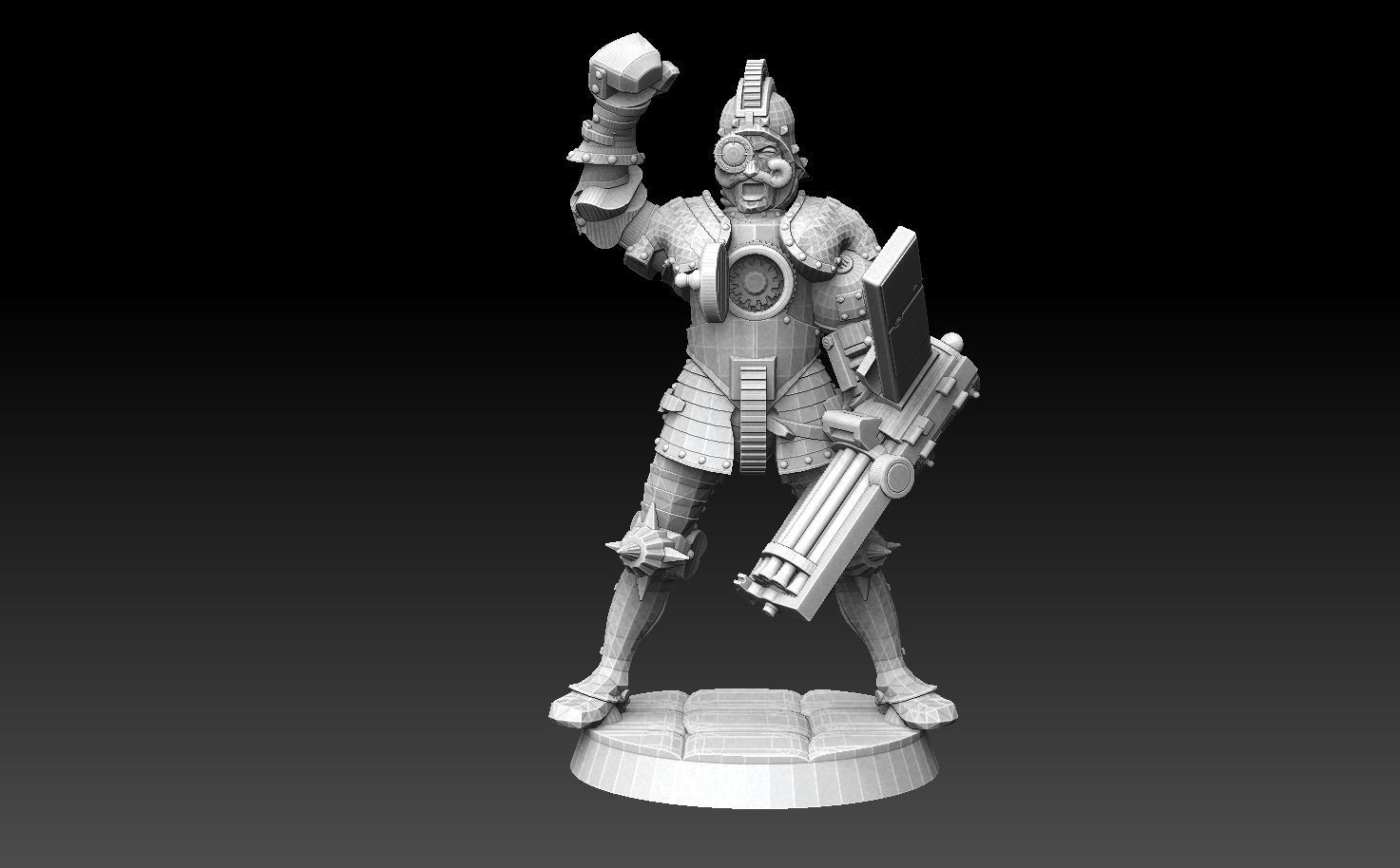 Steampunk Gunners ROYALTY FREE VERSION 3D print model_6