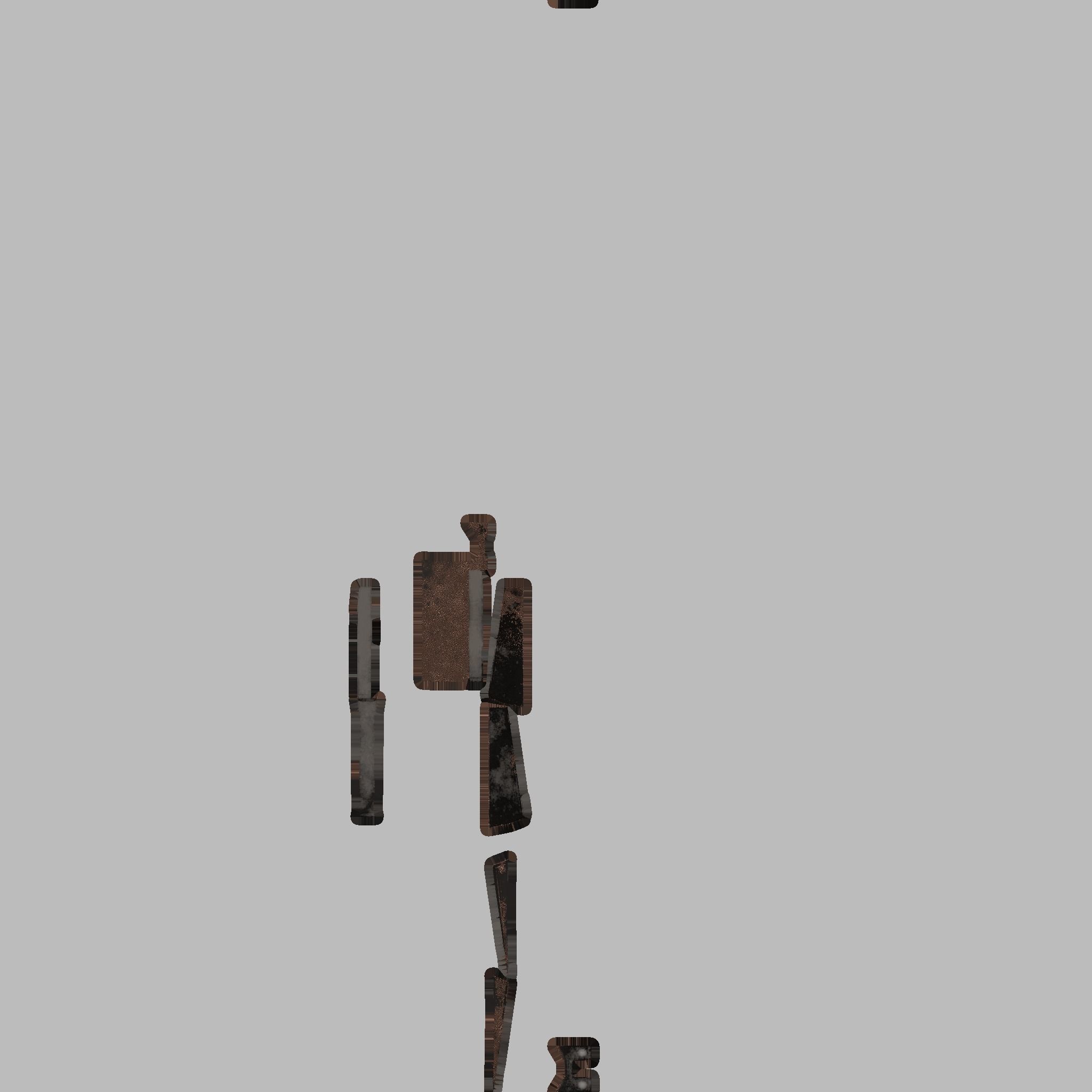 Muddy 1911 Pistol Low-poly 3D model_87