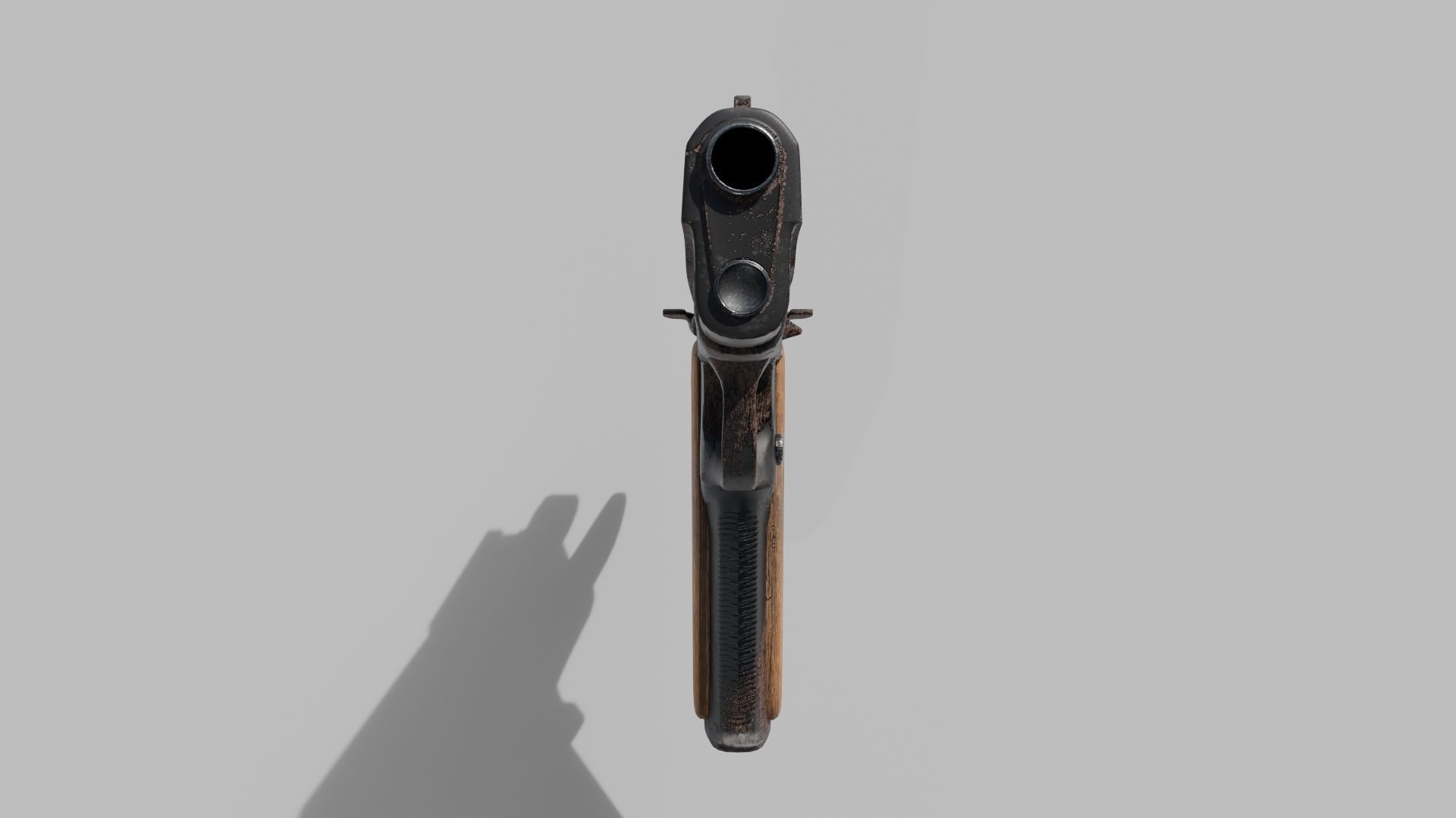Muddy 1911 Pistol Low-poly 3D model_5