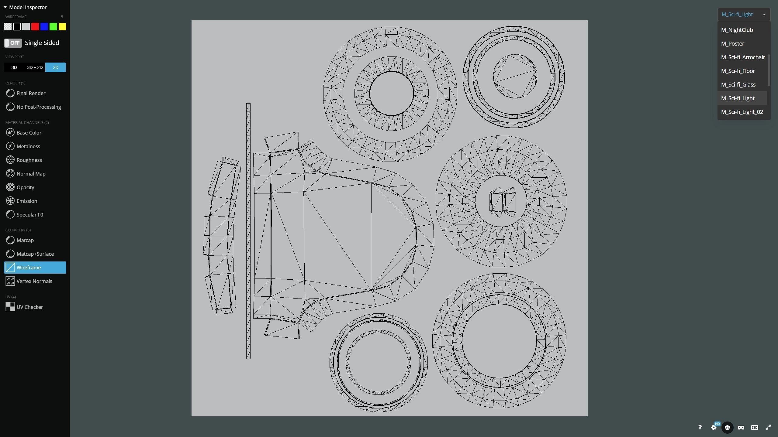 NightClub - Futuristic Pub Ambience - Asset Low-poly 3D model_17