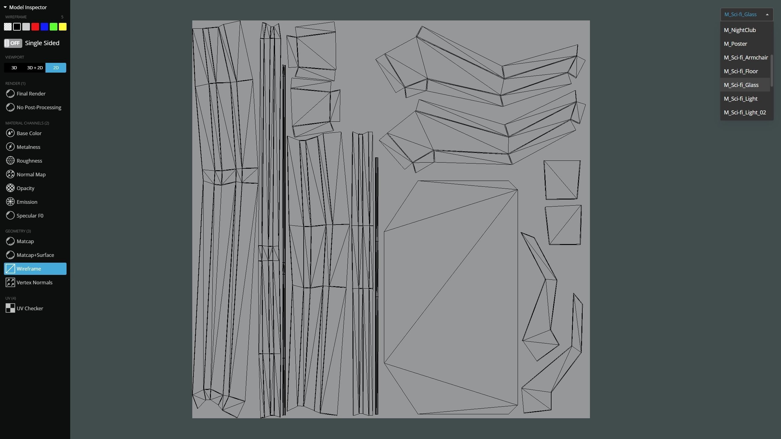 NightClub - Futuristic Pub Ambience - Asset Low-poly 3D model_16