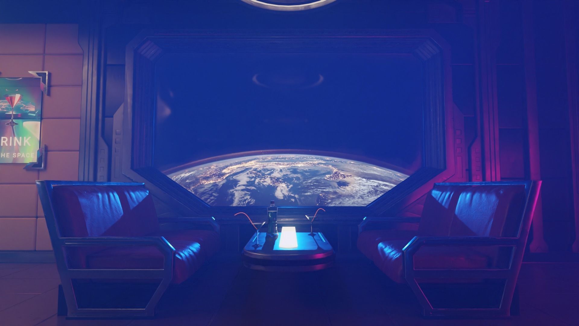 NightClub - Futuristic Pub Ambience - Asset Low-poly 3D model_4