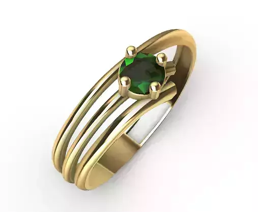Anillo solitario para dama-mujer -v-