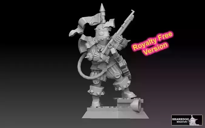 Techno Knight ROYALTY FREE VERSION 3D print model