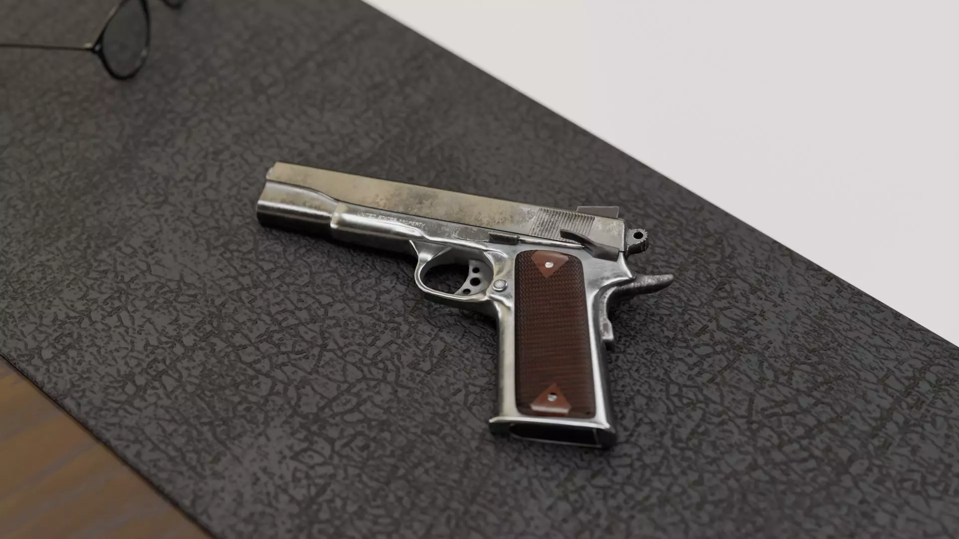 1911 Pistol Low-poly 3D model