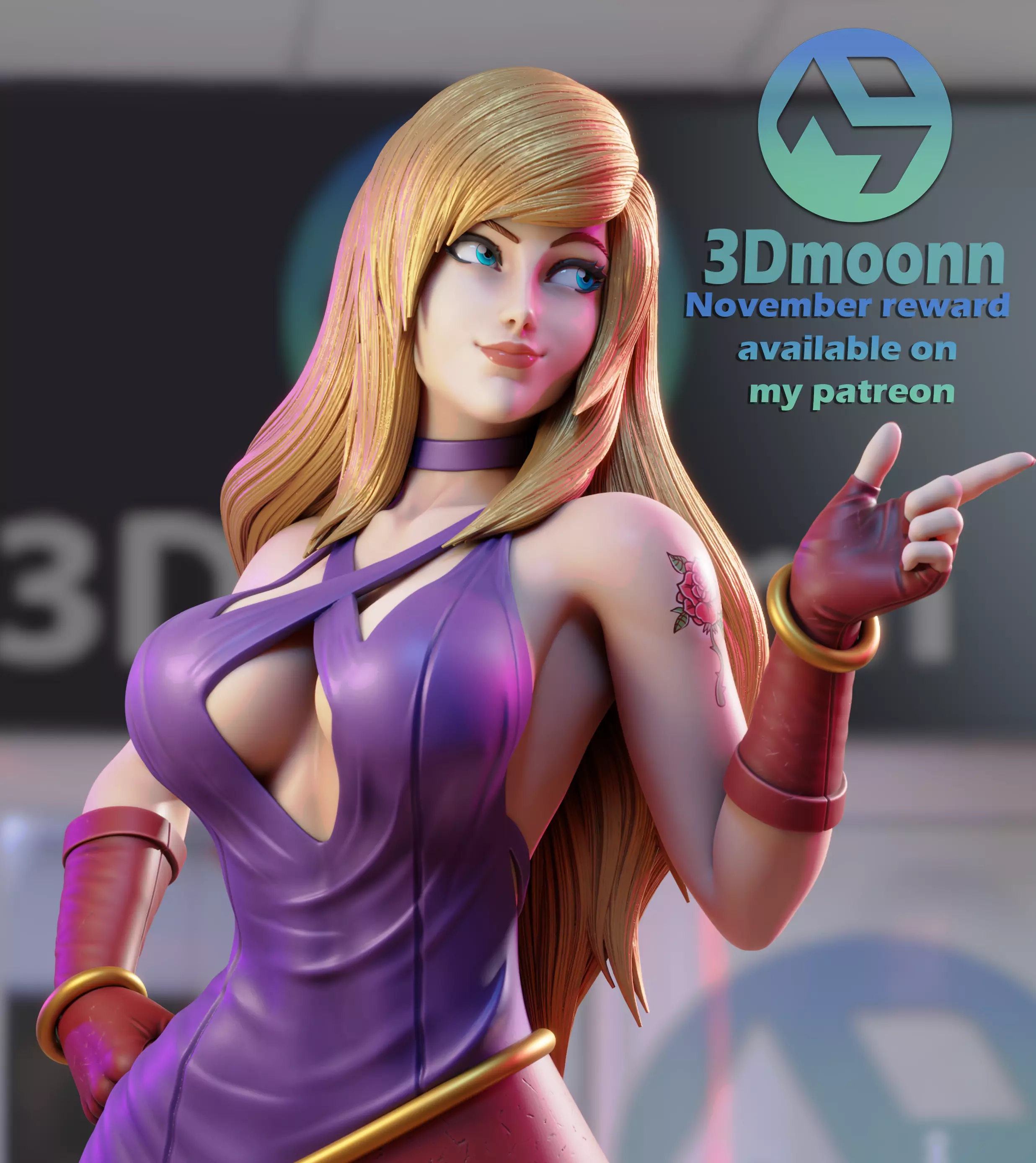 B jennet - the king of fighters - stl 3D print model_0