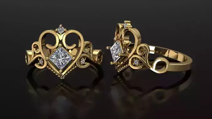 Heart Princess Ring