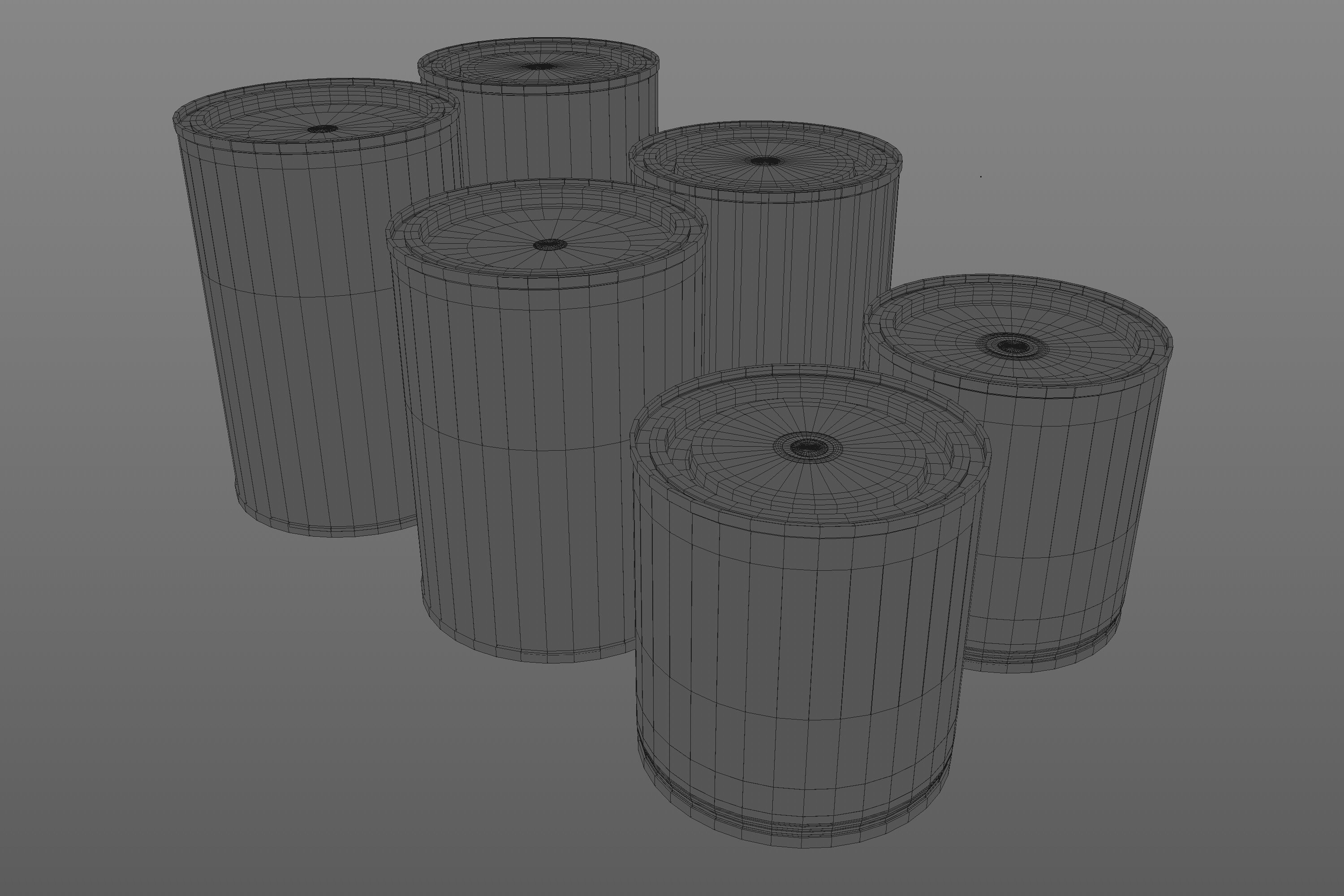 Paint Cans Set 3D model_6