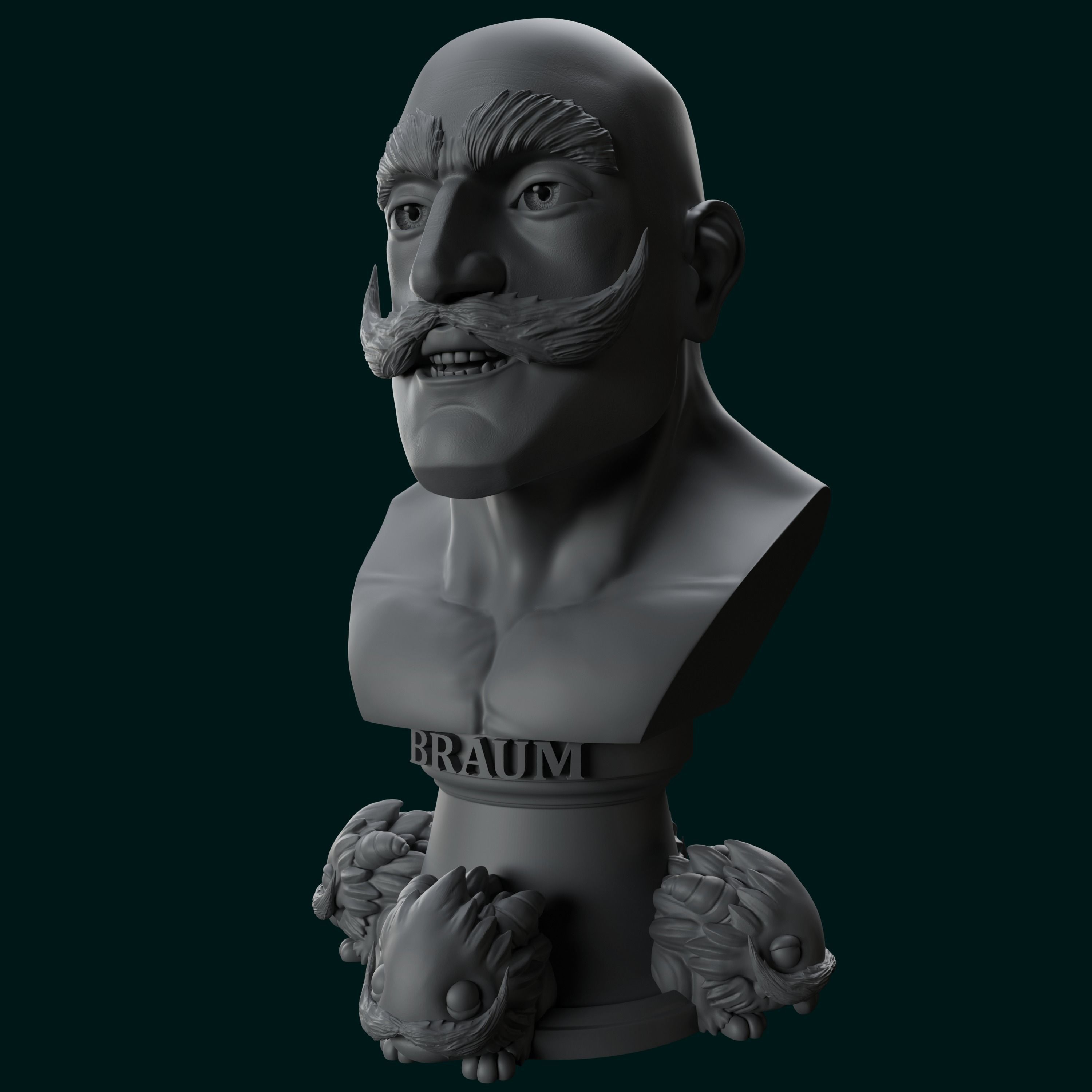 Braum - League of Legends Free 3D print model_3